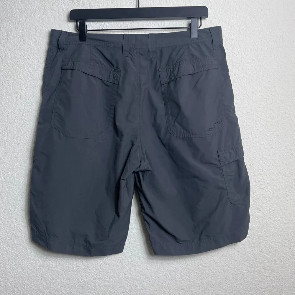 Marmot Men’s Gray Cargo Shorts – Size 34, Lightweight Nylon